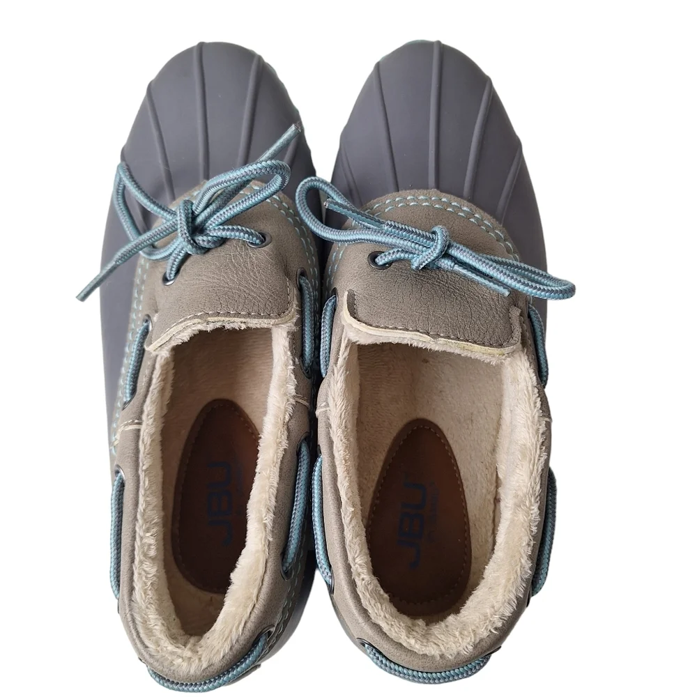 JBU Gwen Weather Ready Vegan Rubber Faux‎ Fur Lined Duck Rain Shoes